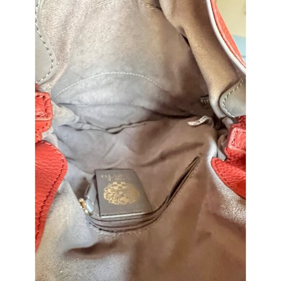 Vince Camuto Red Leather Crossbody Bag With Adjustable Strap - Picture 16 of 16